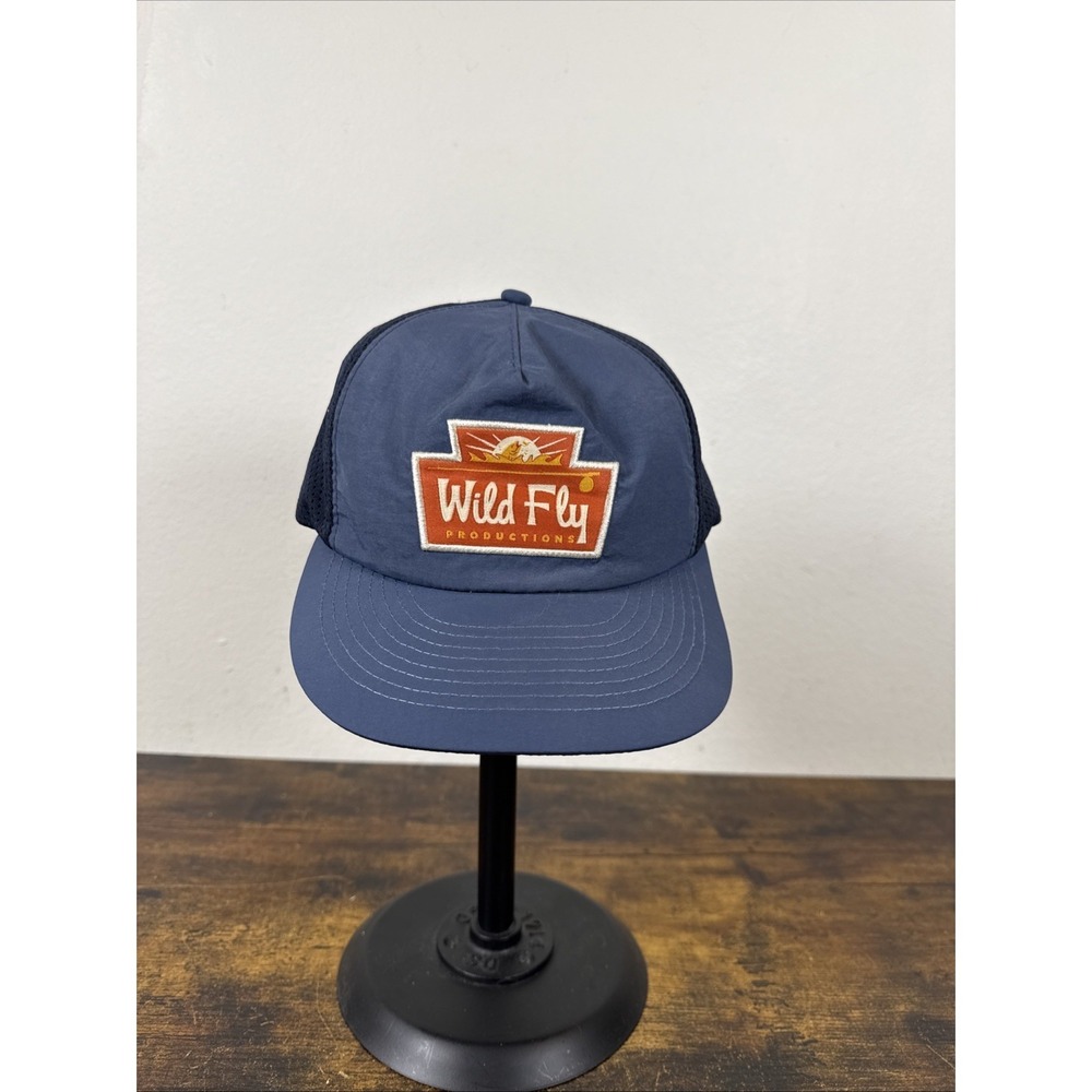 Wild Fly Productions Just Wanderin' Performance Hat Blue 5‑Panel Water‑Resistant